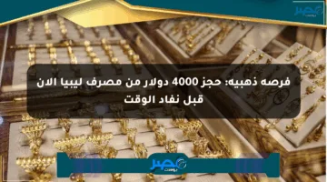فرصة ذهبية: حجز 4000 دولار من مصرف ليبيا الآن قبل نفاد الوقت